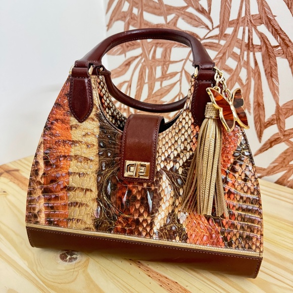 Brahmin Handbags - Brahmin Adrian Satchel in Pecan Melbourne